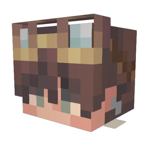 VoraaX_01 Minecraft avatar head, 3D render