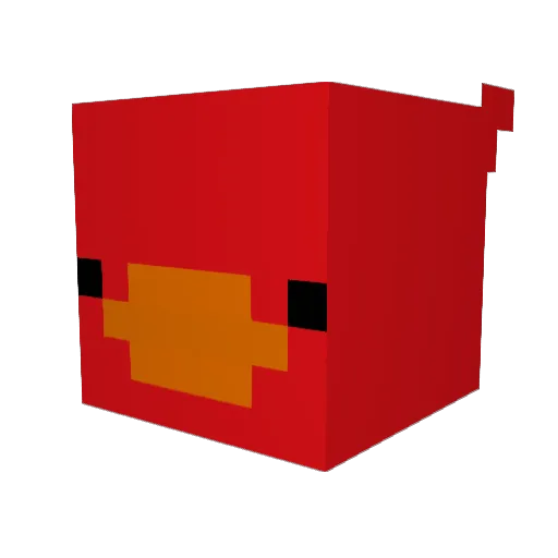 Vorc Minecraft avatar head, 3D render