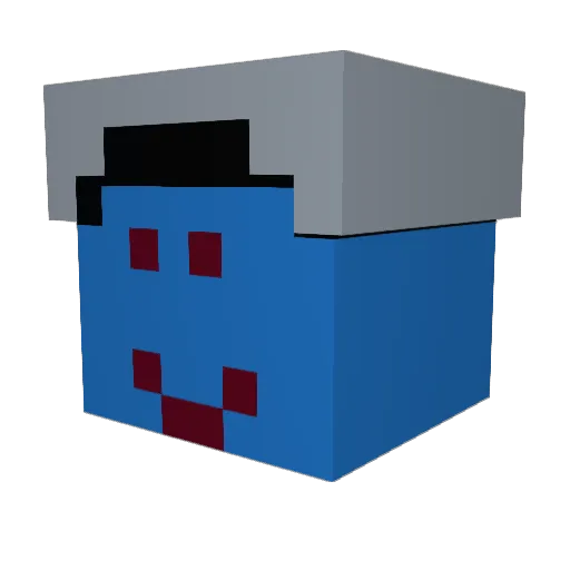 Vordemor Minecraft avatar head, 3D render