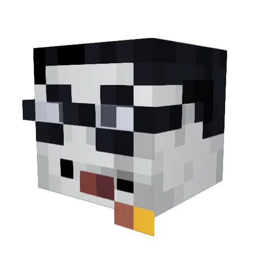 VoreRp Minecraft avatar head, 3D render