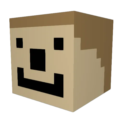 Voreex Minecraft avatar head, 3D render