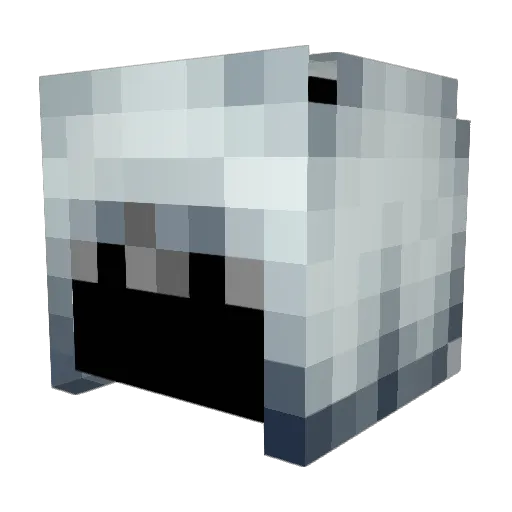 Vorg_ Minecraft avatar head, 3D render