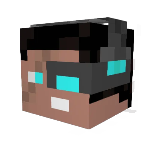 Vorgg Minecraft avatar head, 3D render