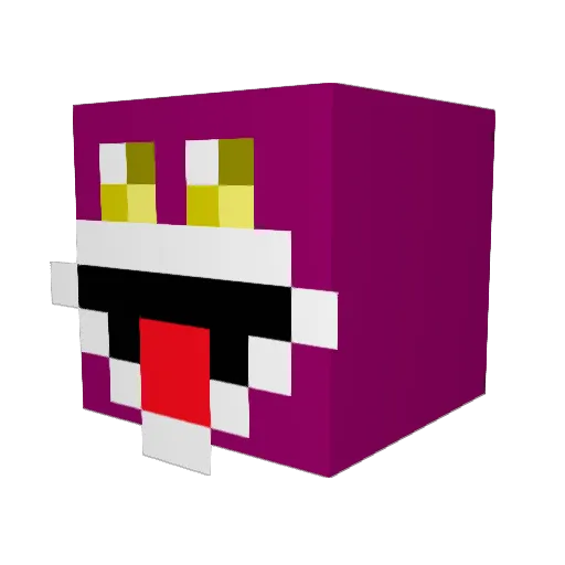 Vorhor Minecraft avatar head, 3D render