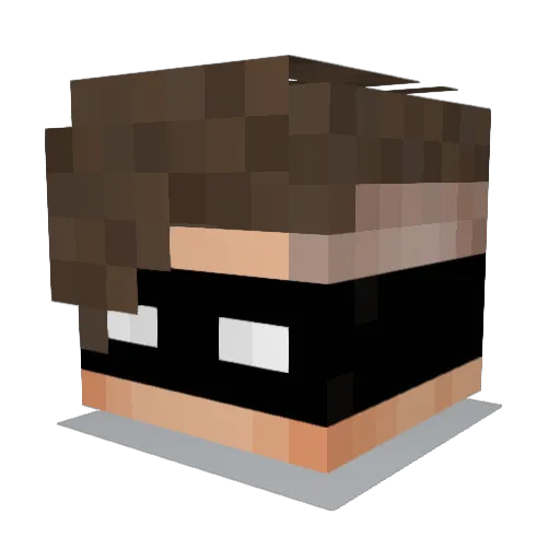 VorishkaGames Minecraft avatar head, 3D render