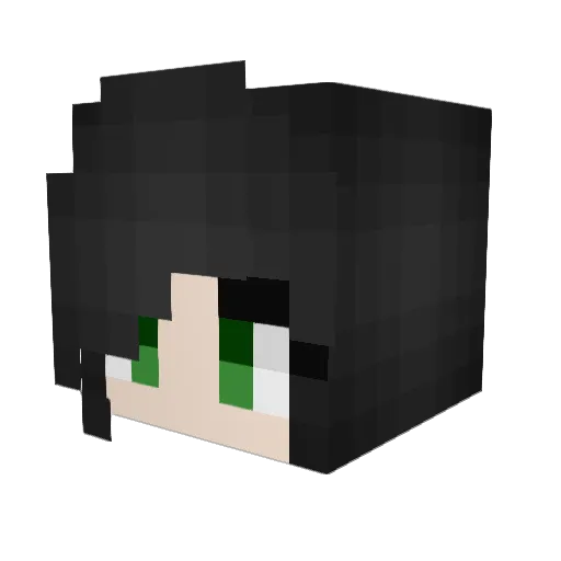 Vorisious Minecraft avatar head, 3D render