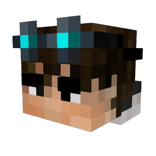 Vorkuta_Otto Minecraft avatar head, 3D render