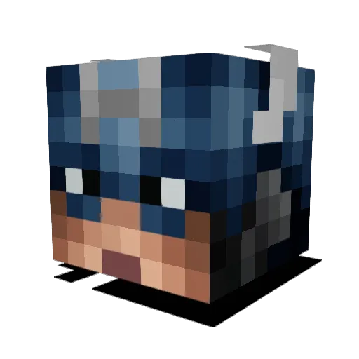 Vorlesh Minecraft avatar head, 3D render