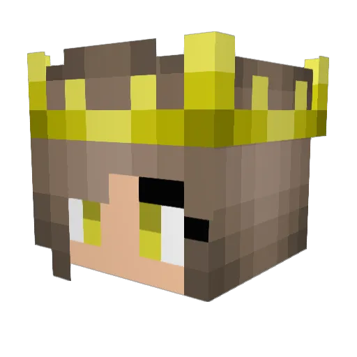 Vorlomet Minecraft avatar head, 3D render