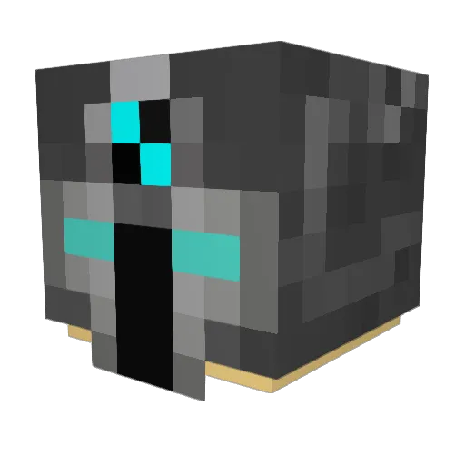 Vormav Minecraft avatar head, 3D render