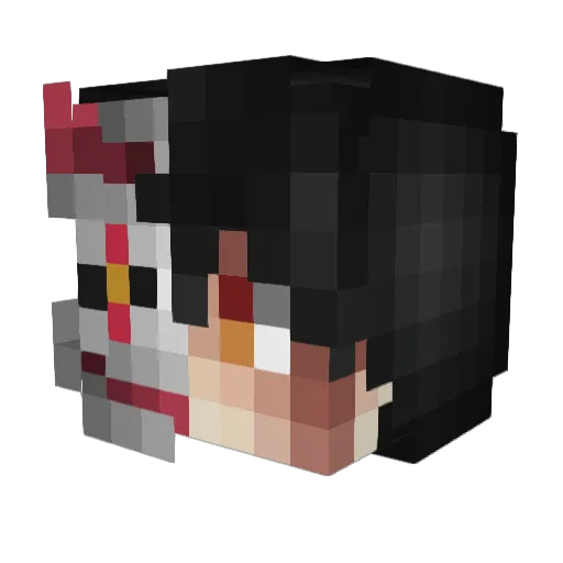 Vormeo Minecraft avatar head, 3D render