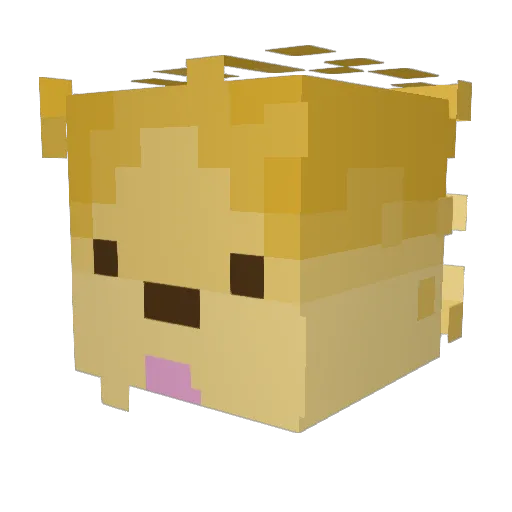 Vormvik Minecraft avatar head, 3D render