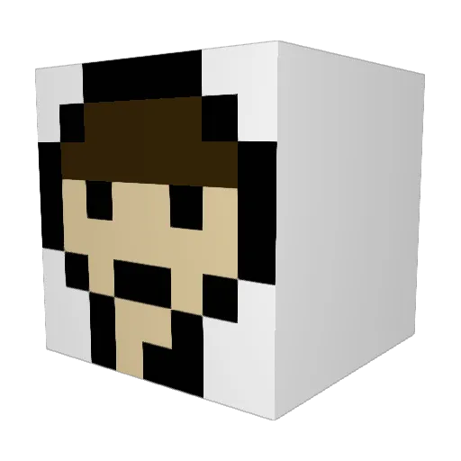 Vornix_cz Minecraft avatar head, 3D render