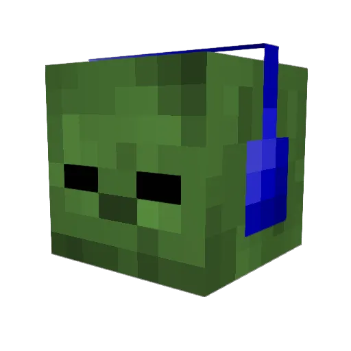 Vornul Minecraft avatar head, 3D render
