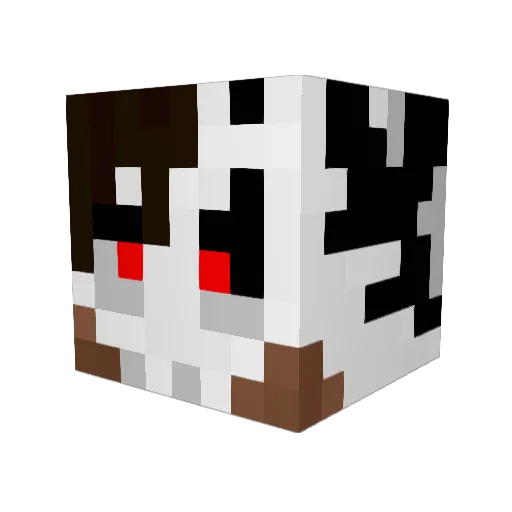 Vororg Minecraft avatar head, 3D render