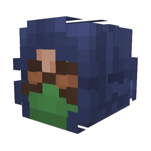 Vorpis Minecraft avatar head, 3D render
