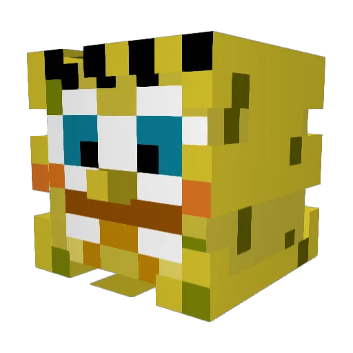 Vorrobey Minecraft avatar head, 3D render