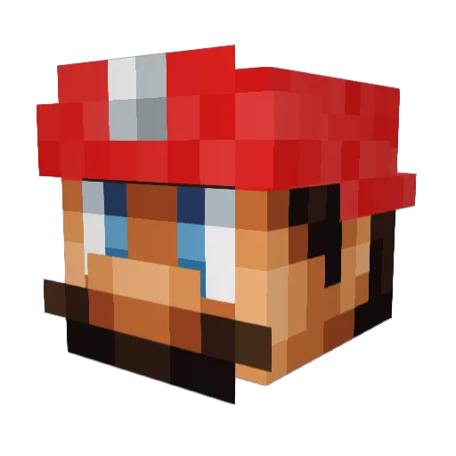 VorteX2311 Minecraft avatar head, 3D render