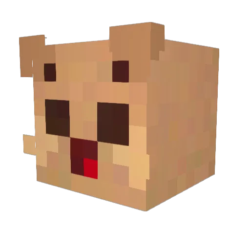 Vortex2k Minecraft avatar head, 3D render
