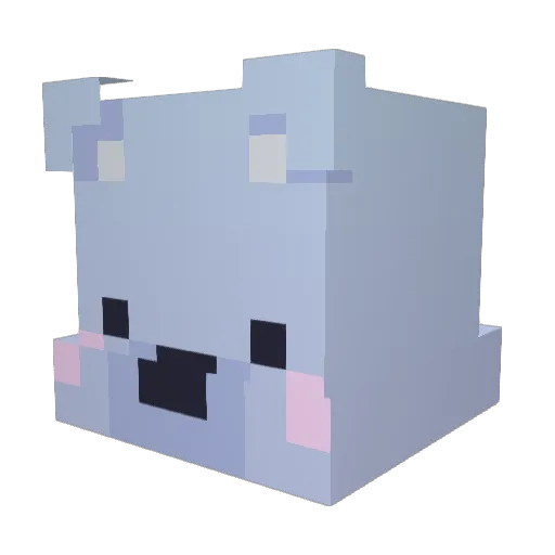 Vortex31 Minecraft avatar head, 3D render
