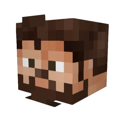Vortex769 Minecraft avatar head, 3D render