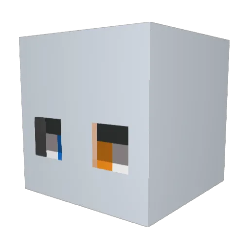 VortexCreations Minecraft avatar head, 3D render