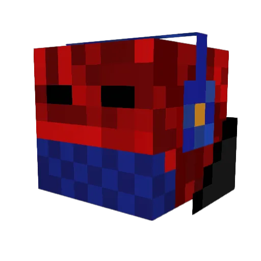 VortexFlame2 Minecraft avatar head, 3D render