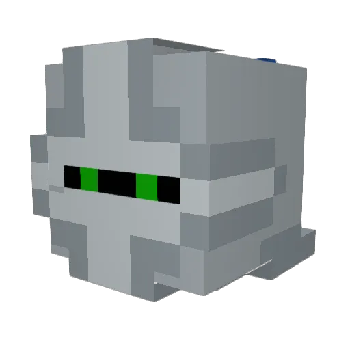 VortexGP Minecraft avatar head, 3D render