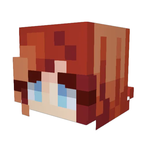 VortexShards Minecraft avatar head, 3D render