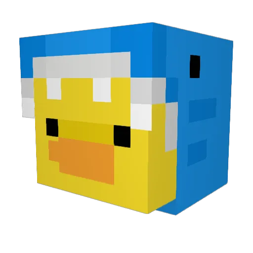 VortexTamer Minecraft avatar head, 3D render
