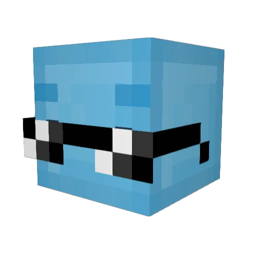 Vortex_89 Minecraft avatar head, 3D render