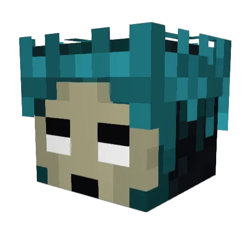 Vortex_William Minecraft avatar head, 3D render