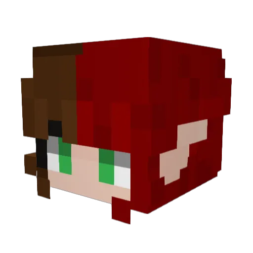 Vortex_ve Minecraft avatar head, 3D render