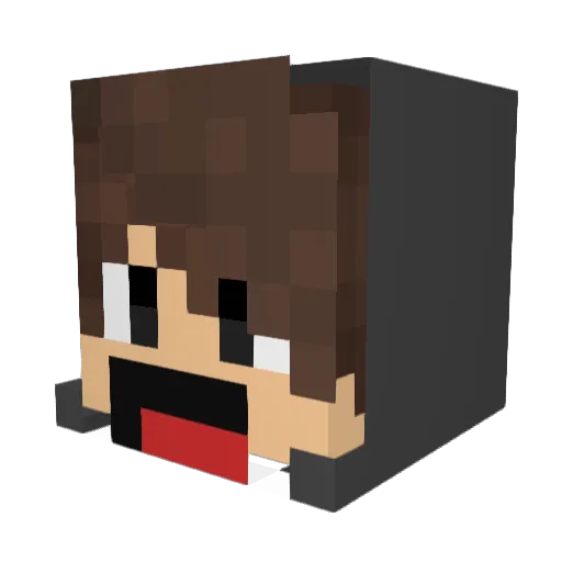 Vortex_xxx Minecraft avatar head, 3D render