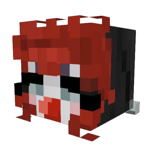 Vortexbound Minecraft avatar head, 3D render