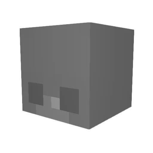 Vortexian666 Minecraft avatar head, 3D render