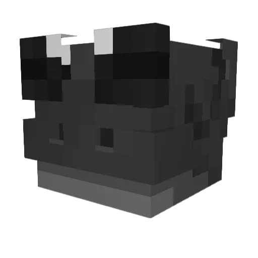 Vortexqa Minecraft avatar head, 3D render