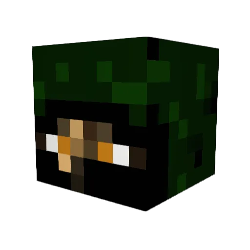 Vortheron Minecraft avatar head, 3D render