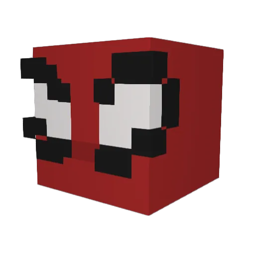 Vortrom Minecraft avatar head, 3D render