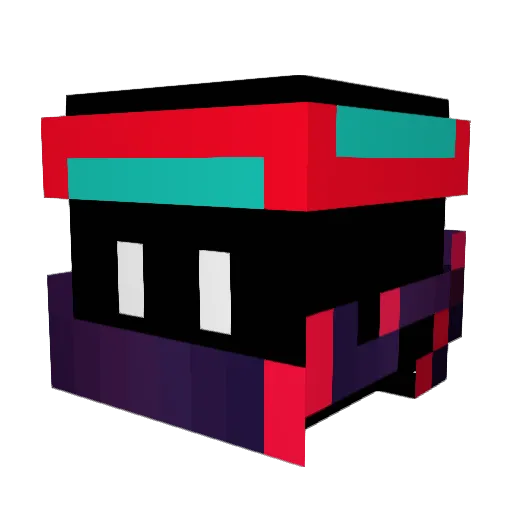 Vorua Minecraft avatar head, 3D render