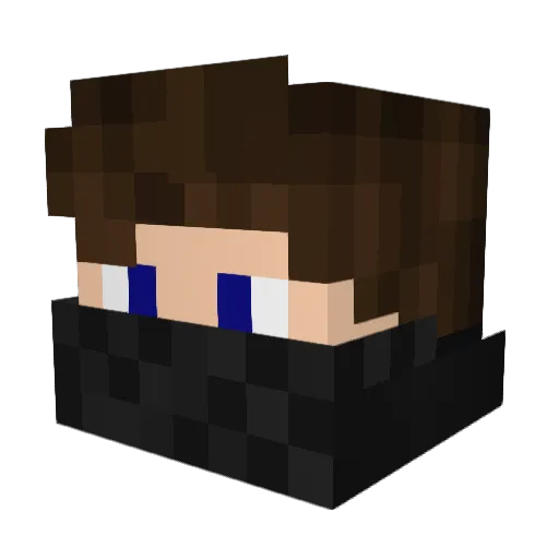 Vorvid Minecraft avatar head, 3D render