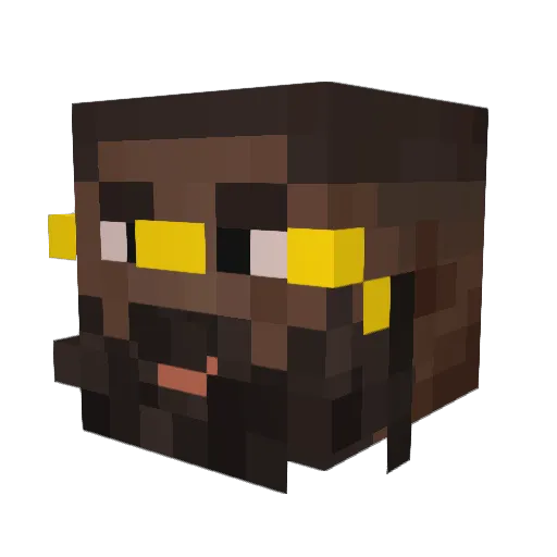 Vos911 Minecraft avatar head, 3D render