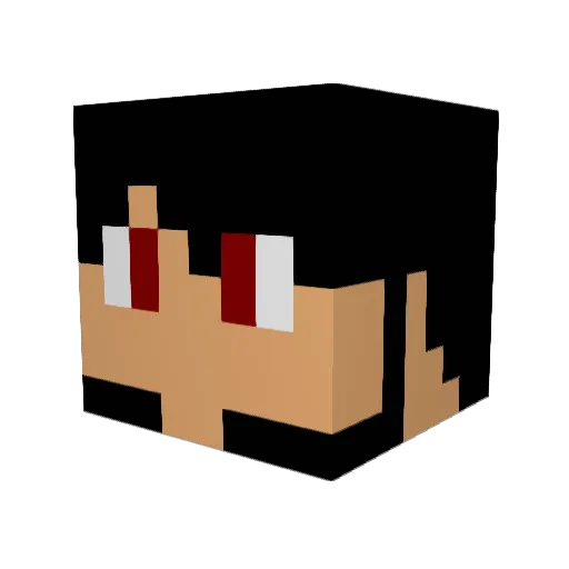 VosoPanda Minecraft avatar head, 3D render