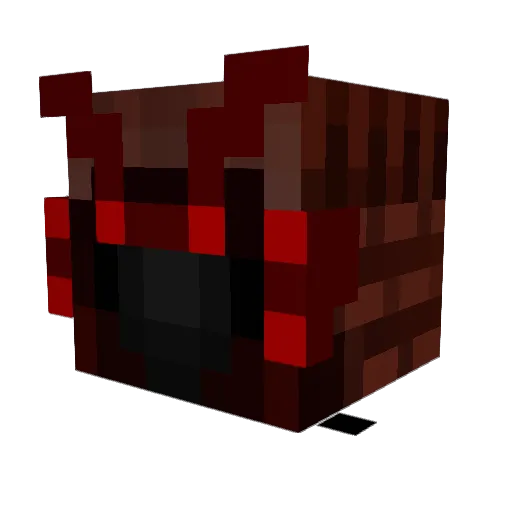 Vosseleur Minecraft avatar head, 3D render