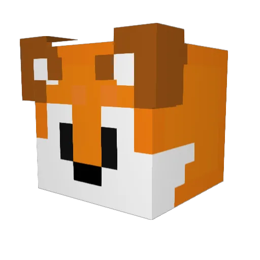Vossie1990 Minecraft avatar head, 3D render