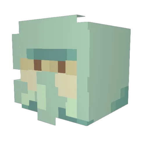 Vossiepower1 Minecraft avatar head, 3D render
