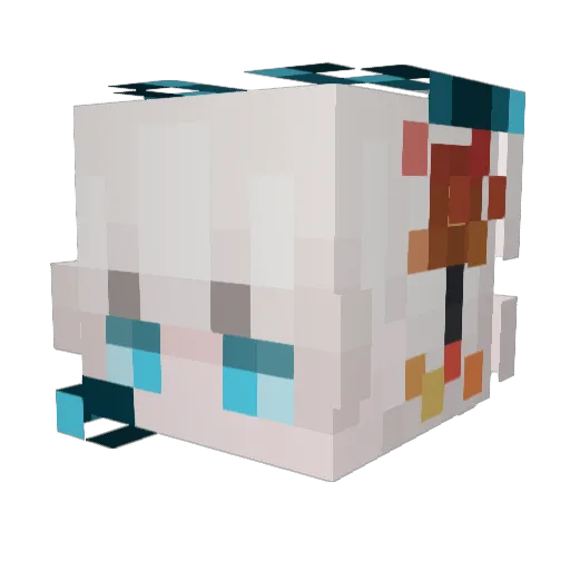 Vosyl Minecraft avatar head, 3D render