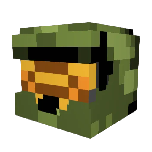 VotableTree Minecraft avatar head, 3D render