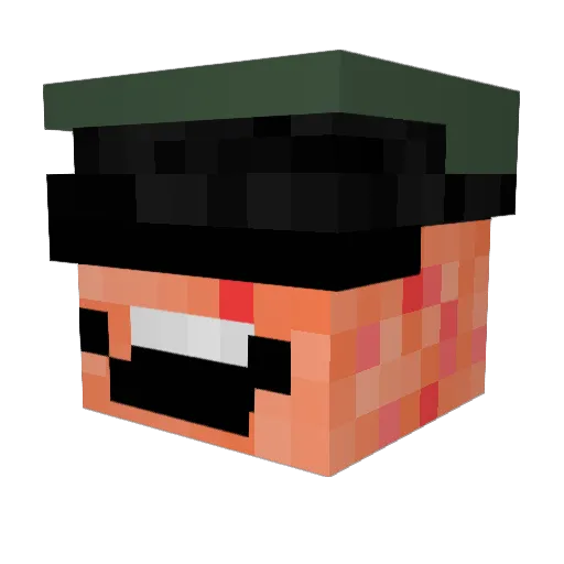 Votharak Minecraft avatar head, 3D render