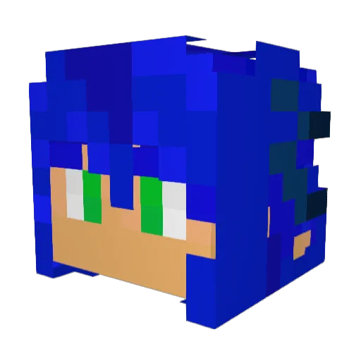 VotroxDE Minecraft avatar head, 3D render